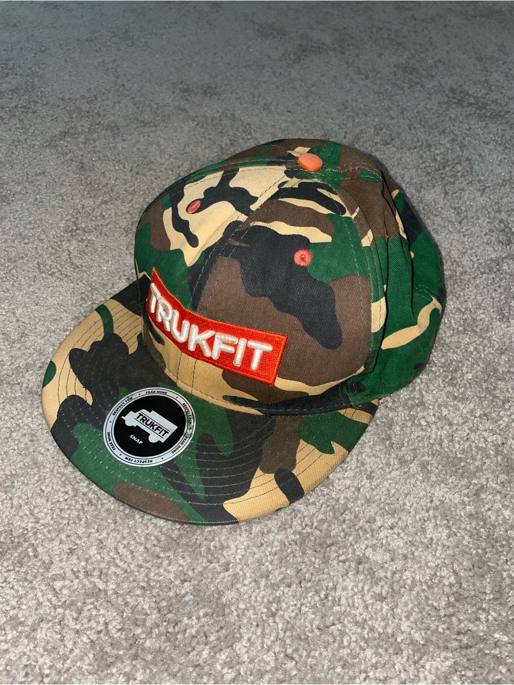 Trukfit Green Camo Snapback Hat